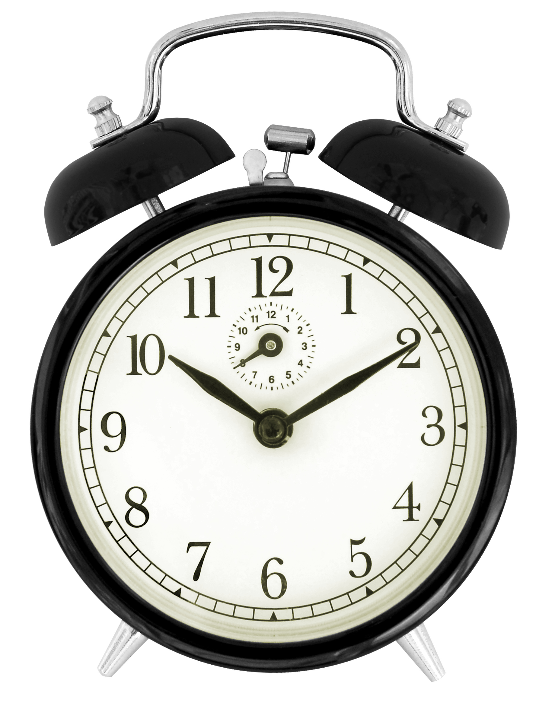 Black wind-up alarm clock By Sun Ladder - Own work, CC BY-SA 3.0, https://commons.wikimedia.org/w/index.php?curid=10959166