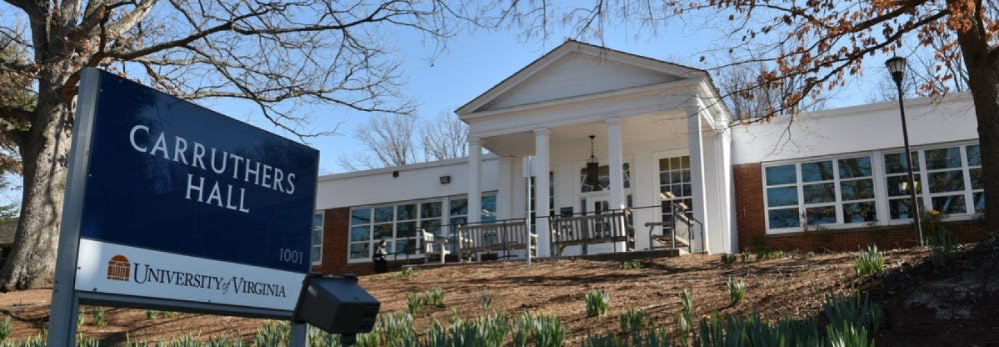 Picture of the front of Carruthers Hall.