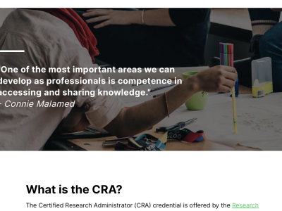 Screenshot of CRA micro lesson.